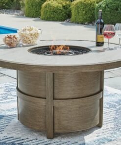 Rainier Ranch Round Fire Pit Table