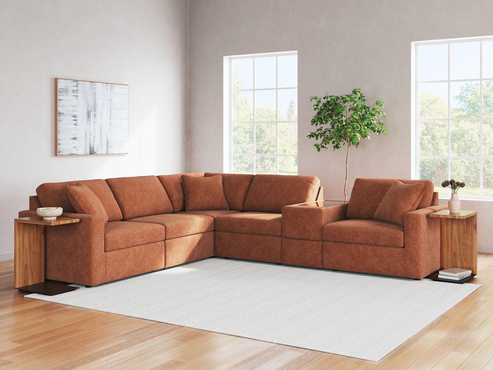 Modmax 6-Piece Sectional with Storage Console - Image 6