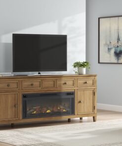 Sharlance 81" TV Stand with Electric Fireplace