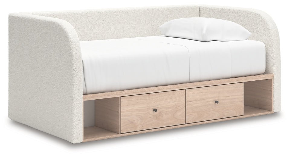 Arloster Twin Upholstered Day Bed with Storage - Image 2