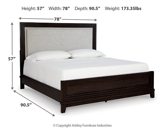 Neymorton California King Upholstered Panel Bed - Image 10