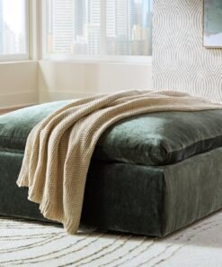Carriage View Oversized Accent Ottoman