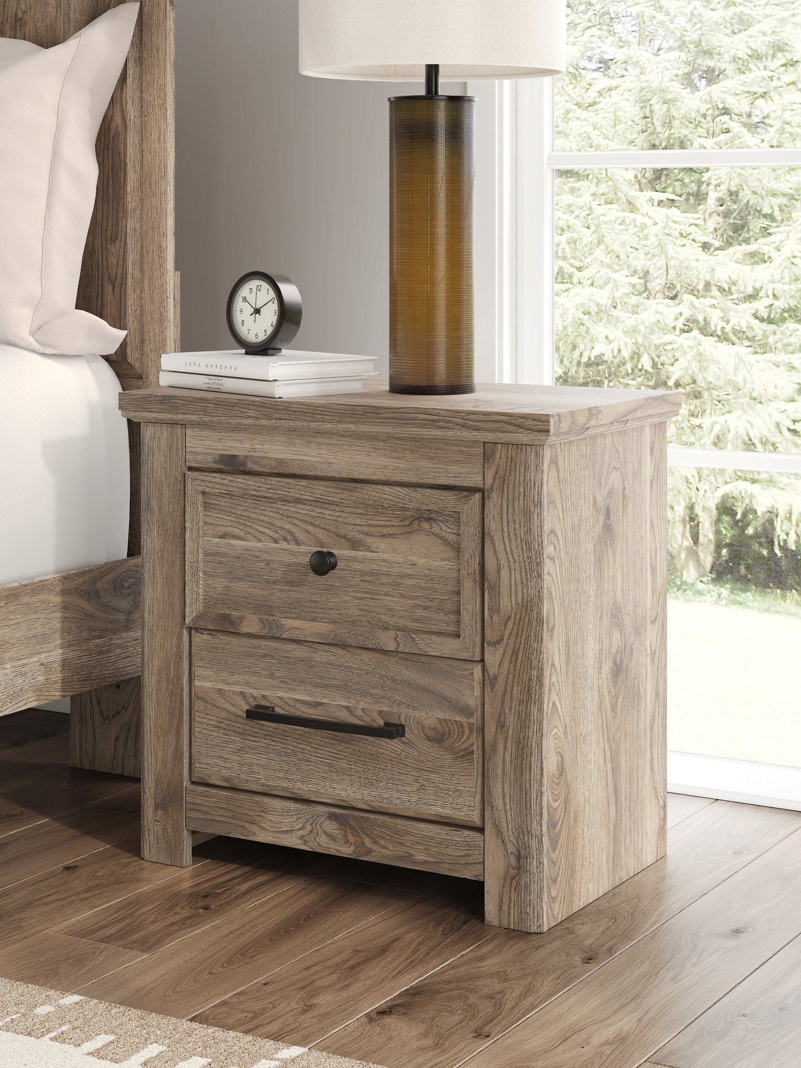 Ashley Express - Rusticott Two Drawer Night Stand - Image 2