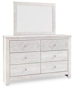 Alternative view of Paxberry King Panel Bed with Mirrored Dresser, Chest and Nightstand
