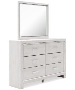 Alternative view of Altyra King Panel Bed with Mirrored Dresser, Chest and Nightstand