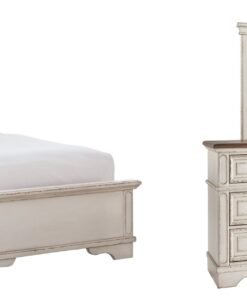 Realyn Twin Panel Bed with Mirrored Dresser