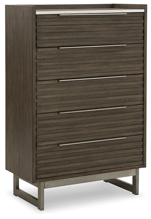 Arkenton King Panel Bed with Mirrored Dresser, Chest and Nightstand - Image 10
