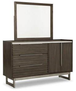 Alternative view of Arkenton King Panel Bed with Mirrored Dresser