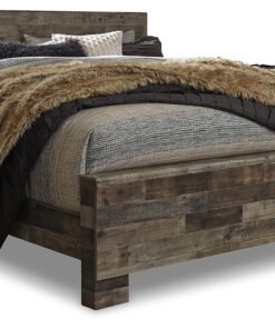 Alternative view of Derekson King Panel Bed with Mirrored Dresser and Nightstand