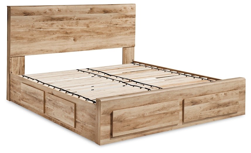 Hyanna King Panel Storage Bed with Mirrored Dresser, Chest and Nightstand - Image 8