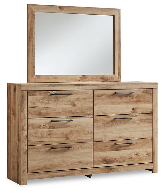 Hyanna Queen Panel Bed with Mirrored Dresser, Chest and Nightstand - Image 3
