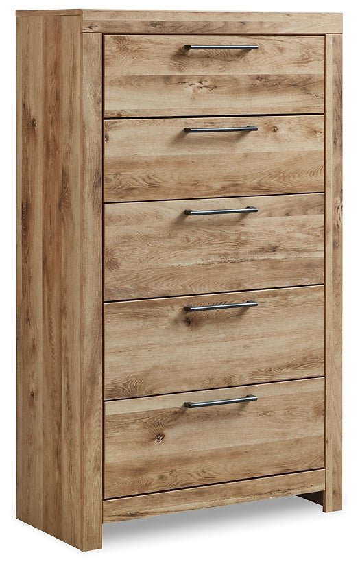 Hyanna Queen Panel Bed with Mirrored Dresser, Chest and Nightstand - Image 9