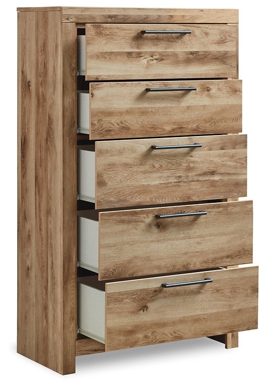 Hyanna Queen Panel Bed with Mirrored Dresser, Chest and Nightstand - Image 10