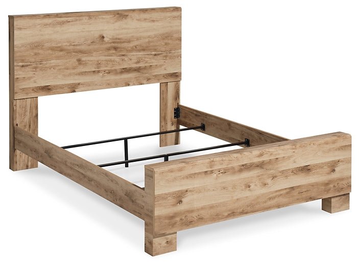 Hyanna Queen Panel Bed with Mirrored Dresser, Chest and Nightstand - Image 7