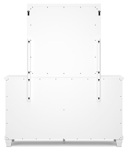 Fortman California King Panel Bed with Mirrored Dresser, Chest and Nightstand - Image 6