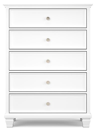 Fortman California King Panel Bed with Mirrored Dresser, Chest and Nightstand - Image 9