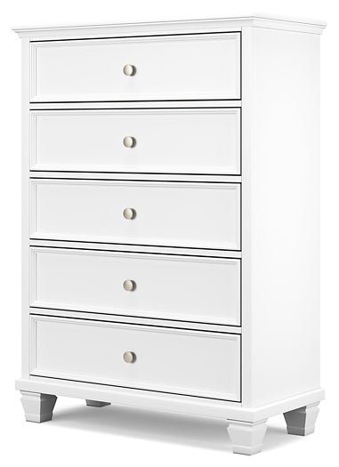 Fortman California King Panel Bed with Mirrored Dresser, Chest and Nightstand - Image 10