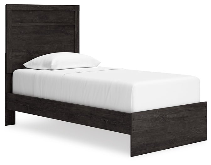 Belachime Twin Panel Bed with Mirrored Dresser, Chest and Nightstand - Image 5