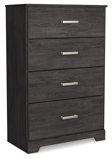 Belachime Twin Panel Bed with Mirrored Dresser, Chest and Nightstand - Image 9