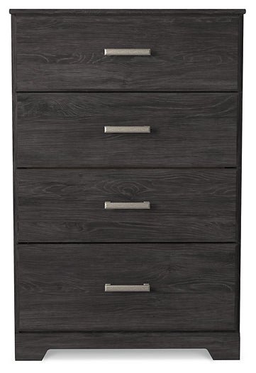 Belachime Twin Panel Bed with Mirrored Dresser, Chest and Nightstand - Image 8
