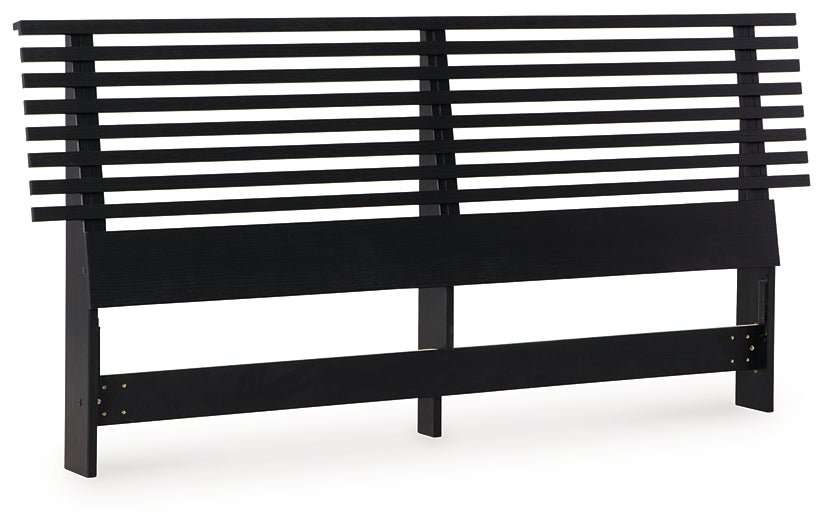 Danziar Queen Panel Headboard with Mirrored Dresser, Chest and Nightstand - Image 2