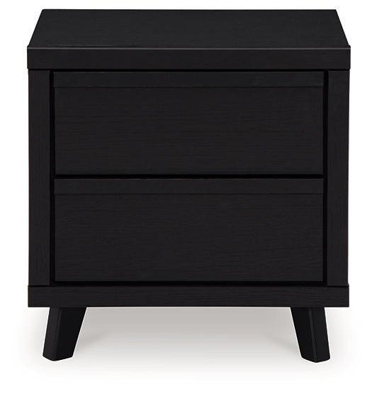 Danziar Queen Panel Headboard with Mirrored Dresser, Chest and Nightstand - Image 9