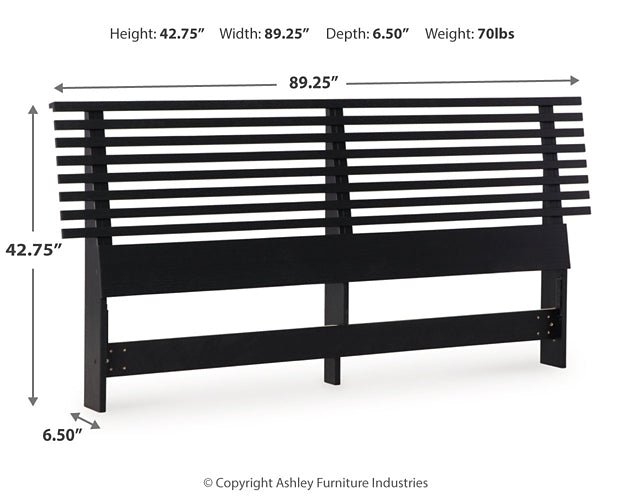 Danziar King Panel Headboard with Mirrored Dresser - Image 6