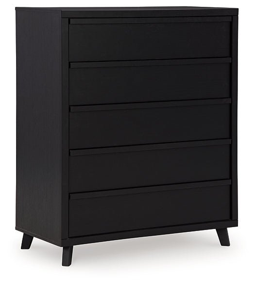 Danziar King Panel Headboard with Mirrored Dresser, Chest and Nightstand - Image 5