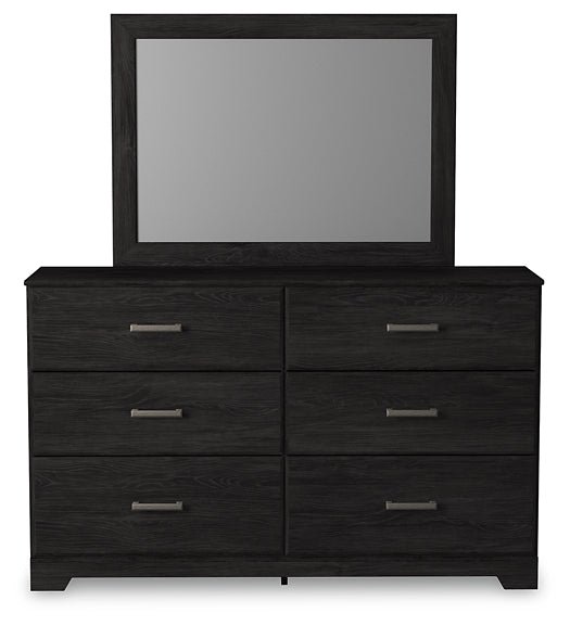 Belachime Queen Panel Bed with Mirrored Dresser, Chest and Nightstand - Image 2