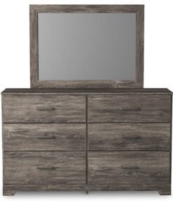 Alternative view of Ralinksi Full Panel Bed with Mirrored Dresser, Chest and Nightstand