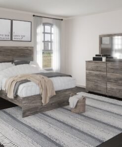 Alternative view of Ralinksi Full Panel Bed with Mirrored Dresser and Nightstand
