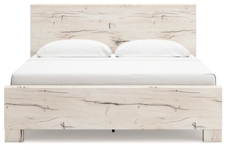 Lawroy King Panel Bed with Mirrored Dresser and Nightstand - Image 6