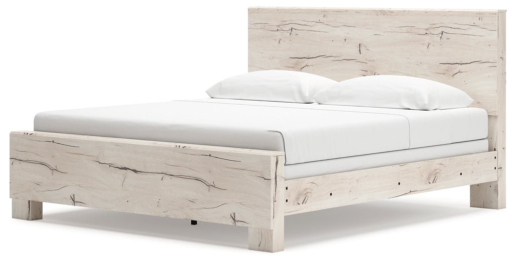 Lawroy King Panel Bed with Mirrored Dresser and Nightstand - Image 9