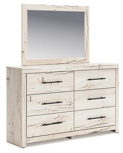 Lawroy Queen Panel Storage Bed with Mirrored Dresser and Nightstand - Image 4