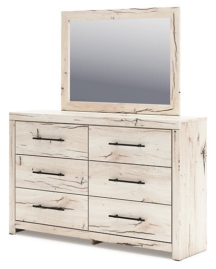 Lawroy Queen Panel Storage Bed with Mirrored Dresser and Nightstand - Image 7