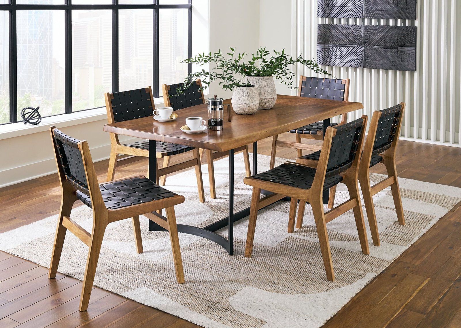 Fortmaine Dining Table and 6 Chairs - Image 2