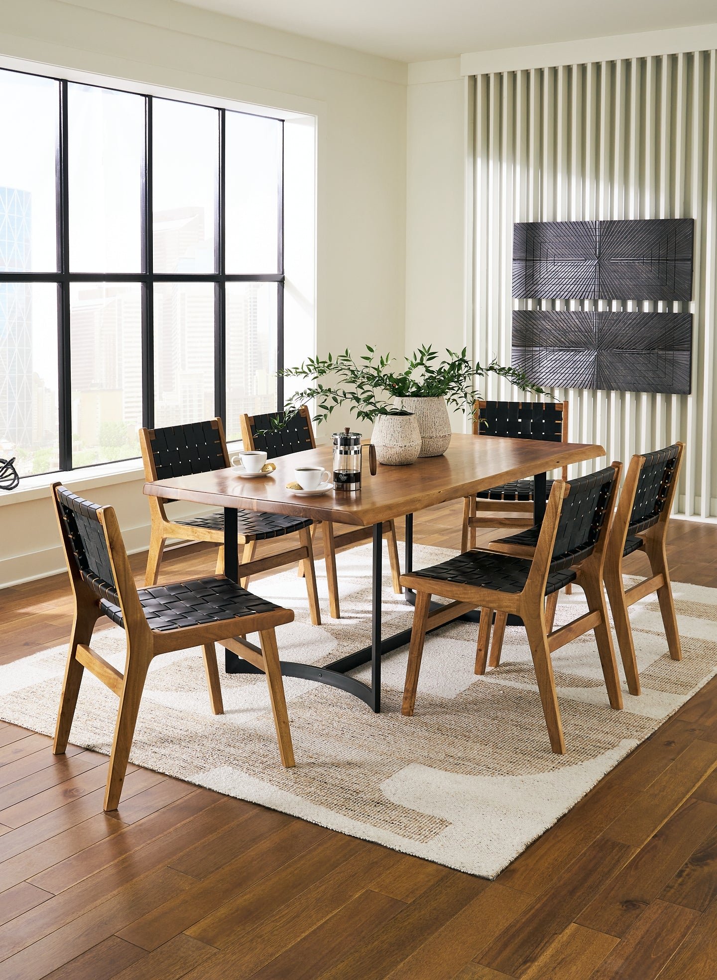 Fortmaine Dining Table and 6 Chairs - Image 4