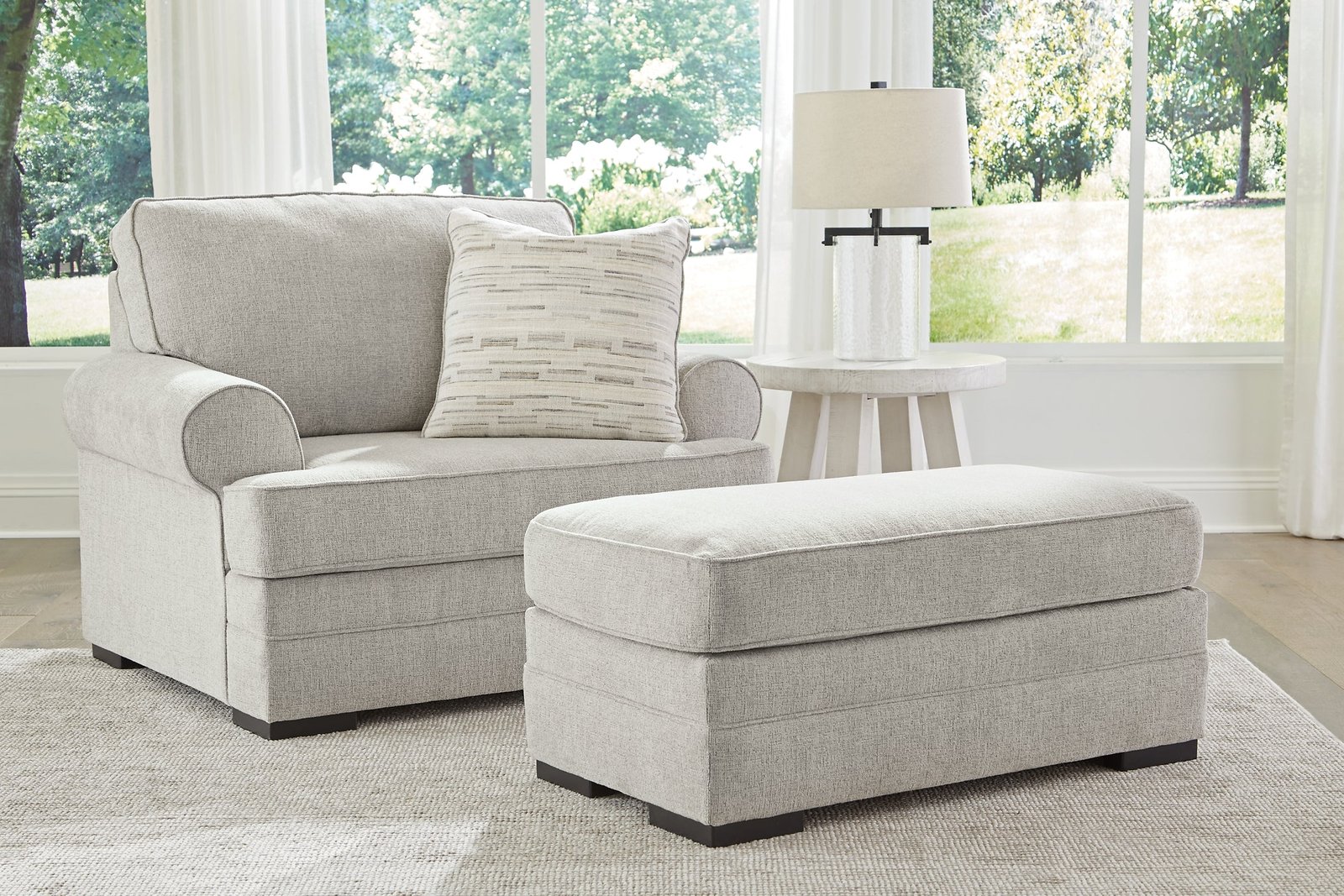 Eastonbridge Chair and Ottoman - Image 2