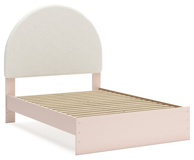 Wistenpine Full Upholstered Panel Bed with Mirrored Dresser and Nightstand - Image 10