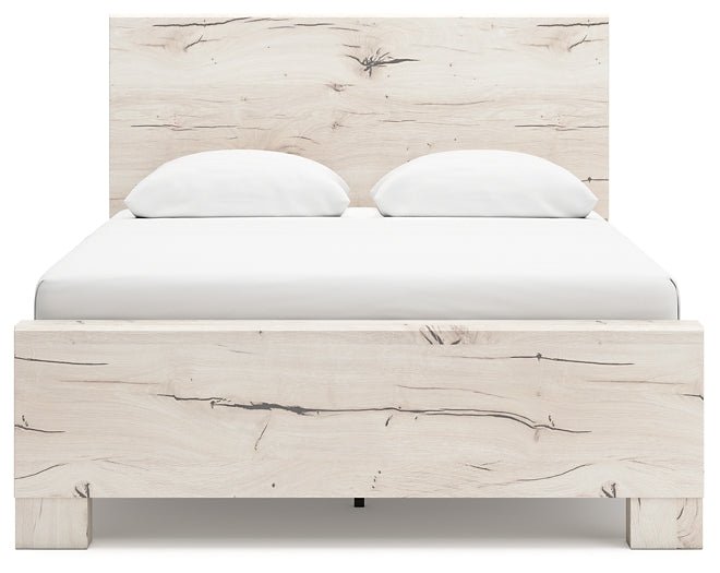 Lawroy Queen Panel Bed with Mirrored Dresser - Image 6