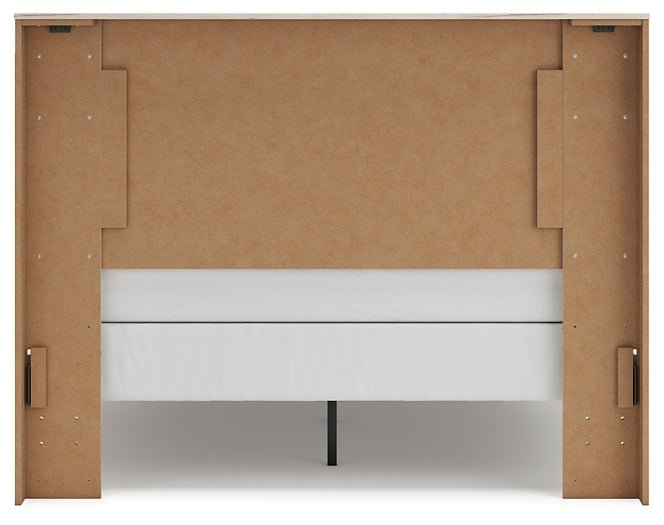 Lawroy Queen Panel Bed with Mirrored Dresser - Image 8