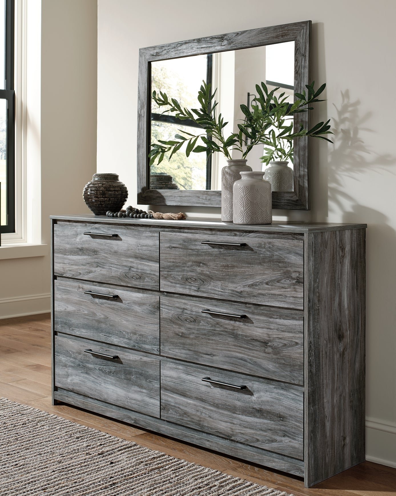 Baystorm Twin Panel Bed with Mirrored Dresser and Nightstand - Image 7