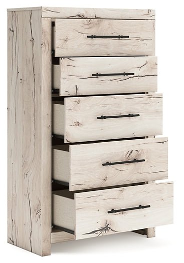 Lawroy Queen Panel Storage Bed with Mirrored Dresser, Chest and Nightstand - Image 9