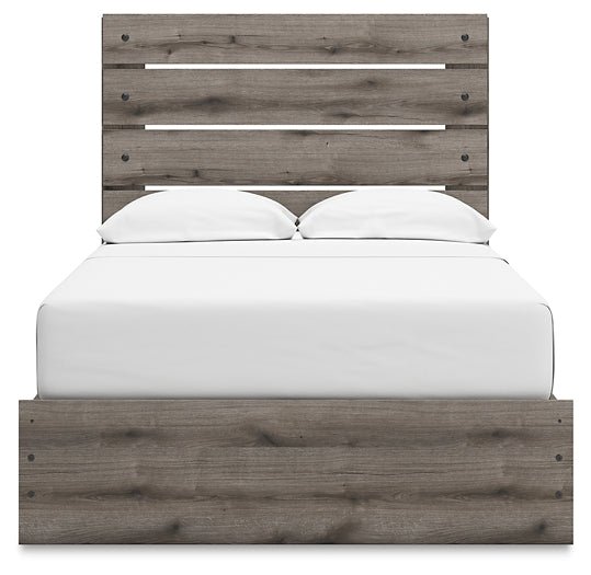 Graystorm Full Panel Bed with Storage with Mirrored Dresser - Image 8