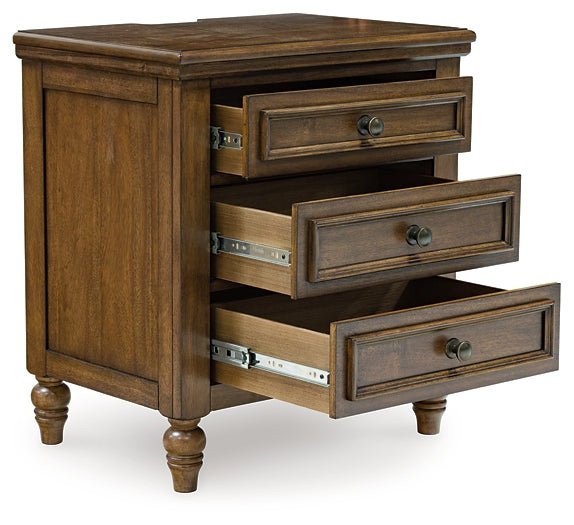 Sturlayne King Upholstered Panel Bed with Mirrored Dresser and Nightstand - Image 8