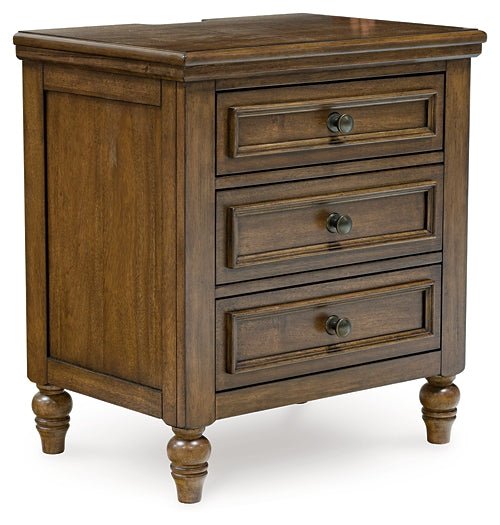 Sturlayne King Upholstered Panel Bed with Mirrored Dresser and Nightstand - Image 7