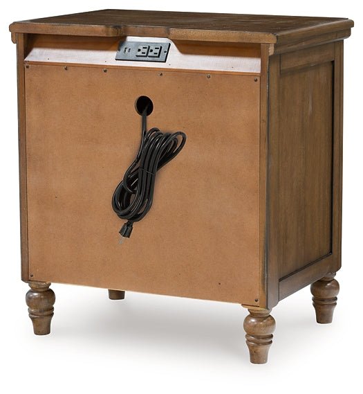 Sturlayne King Upholstered Panel Bed with Mirrored Dresser and Nightstand - Image 9