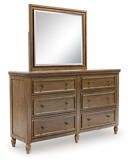 Sturlayne California King Upholstered Panel Bed with Mirrored Dresser, Chest and Nightstand - Image 2
