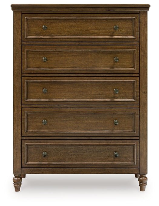 Sturlayne California King Upholstered Panel Bed with Mirrored Dresser, Chest and Nightstand - Image 4
