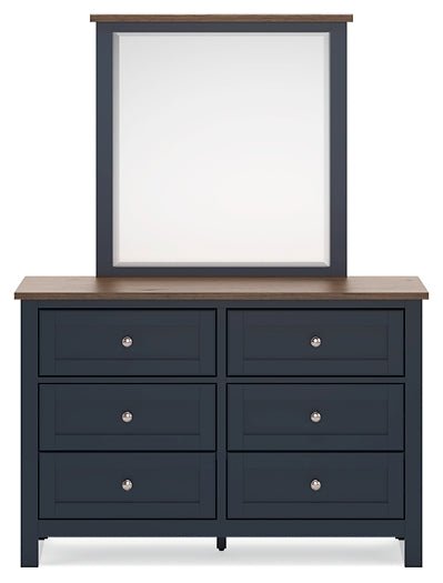 Landocken Twin Panel Bed with Mirrored Dresser, Chest and Nightstand - Image 3